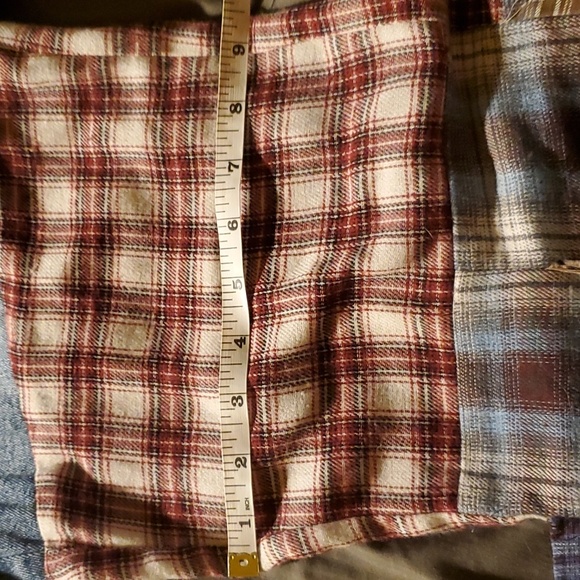 REHAB LAB RE-IMAGINED FLANNEL FLARE JEANS NWOT Host Pick 🔥 - Picture 9 of 11